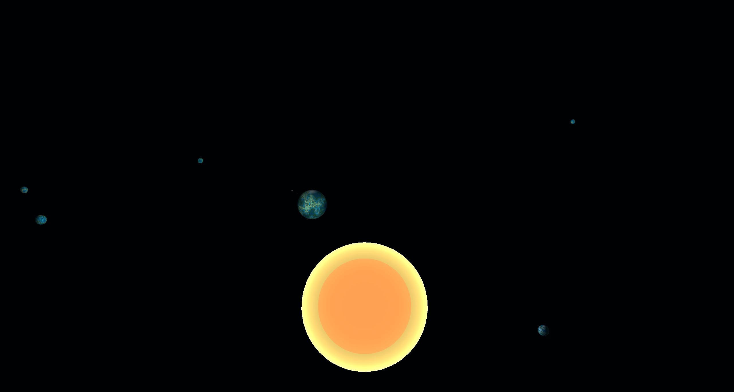Procedurally generated solar system Procedurally generated solar system .